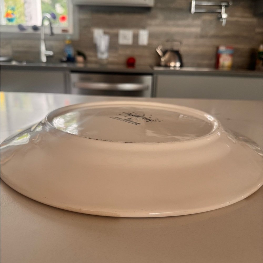 Large Serving Plate by Present Tense, Anne Hathaway 13.5” Ceramic Painted Plate - Picture 3 of 3